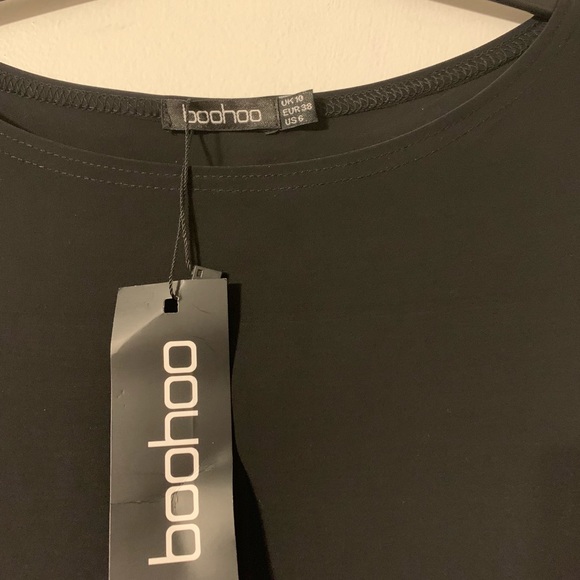 COPY - Boohoo Black 3/4 Sleeve Maxi Dress S NWT - Picture 4 of 4